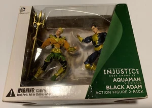 DC Injustice Gods Among Us - Aquaman Versus Black Adam Figures *Brand New* - Picture 1 of 7