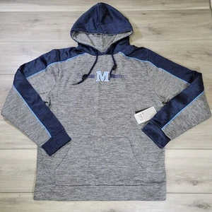 Maine Black Bears Hoodie Men's Large Blue HTR Colosseum New - Picture 1 of 9