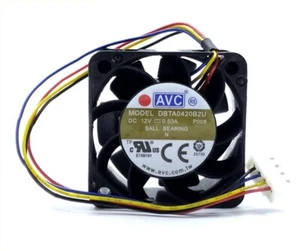 AVC DBTA0420B2U 12V 0.5A 40X40X20mm 4-Pin PWM Cooling Fan - Picture 1 of 2