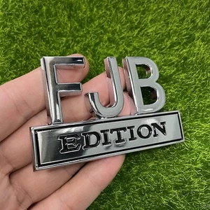 2PCS FJB Edition 3D Letters Emblem Badge Truck SUV Van Car Decal Bumper Sticker - Picture 1 of 7