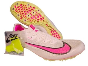 Mens 12.5 Nike Zoom Superfly Elite 2 Track Field Spikes White Pink CD4382-101 - Picture 1 of 9