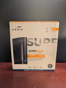 ARRIS Surfboard G34 DOCSIS 3.1 Gigabit Cable Módem y Wi-Fi 6 Router AX3000 - Imagen 1 de 8