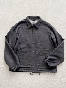 District Wool Coach Jacket Men Grey Size 52 US - Picture 1 of 8
