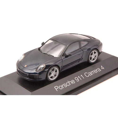 PORSCHE 911 CARRERA 4 2016 COUPE' BLUE 1:43 Herpa Auto Stradali Modellino Nuovo - Immagine 1 di 1