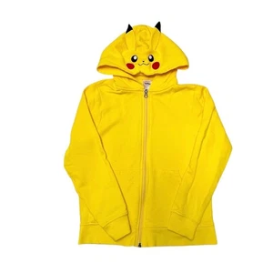 Hanna Andersson Pokemon Pikachu Hoodie Sweatshirt Size 8 - Picture 1 of 6