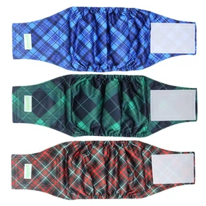 wegreeco Washable Male Dog Belly Band (Stylish Pattern) - Dog Diapers Male - S - Picture 1 of 1