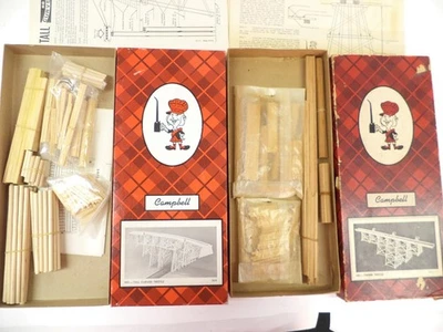 Campbell HO Curved + Timber Trestle Building kits,, (lot sb) - Image 1 of 3