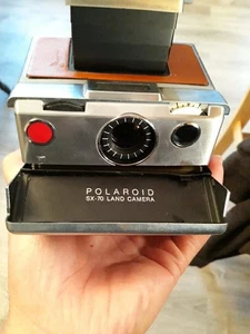 Cámara terrestre Polaroid SX 70 de colección. Sin probar. Piezas o reparación.  - Imagen 1 de 13