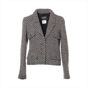 Chanel Coco Button 95A Wool Jacket 36 Ladies' Black P05265V04274 - Picture 1 of 10