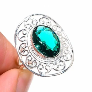 Mint Tourmaline Gemstone 925 Sterling Silver Jewelry All Size Ring For Gift - Picture 1 of 1