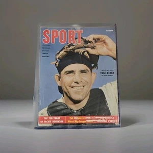 Sport Magazine October 1955 Yogi Berra Ny Yankees Cover MLB Baseball Vintage 50s - Picture 1 of 13