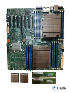 Supermicro X10DRH-i + 2× Xeon E5-2680v4 + 32 GB DDR4 ECC + 2× SNK-P0048PS | Zest - Bild 1 von 4
