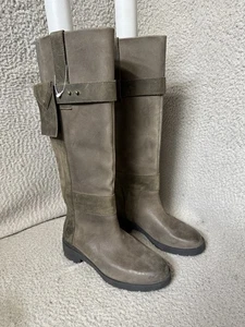 Timberland Graceyn Womens Waterproof Riding Boots Brown Leather Suede Size 6 - Picture 1 of 12