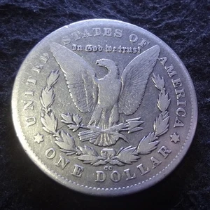 1880-CC Morgan Silver Dollar - Solid Fine F details from Carson City mint REV'78 - Picture 1 of 12