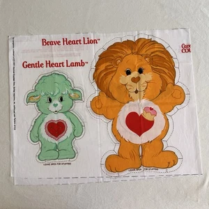 CARE BEAR COUSINS Stoff Muster Schnitt Nähen Sachen ~ Tapferes Herz Löwe & sanftes Lamm - Bild 1 von 6