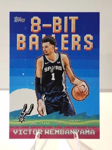 2025-26 Topps NBA Basketball VICTOR WEMBANYAMA #8B-4 8 bit palloni inserto speroni - Foto 1 di 2