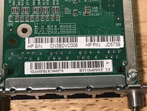 HP JD573B MSR 4-port 10/100Base-T Switch SIC Module JD573-61201 - Picture 1 of 4