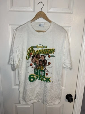 Pack de 6 camisetas premium vintage de los Boston Celtics 1987-88 para hombre talla XL Foto 1 de 4