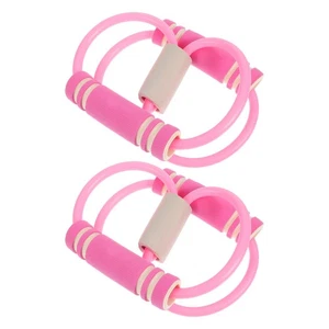  2 Stück Übung elastisches Widerstandsband strapazierfähiges Latex Training - Bild 1 von 17