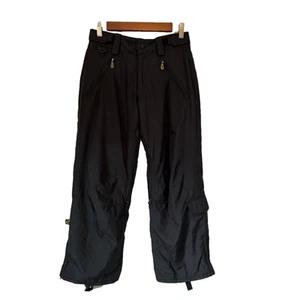 E408 Serene Girl's Black Winter Warm Adjustible Snowboarding Ski Pants Size Med - Picture 1 of 12