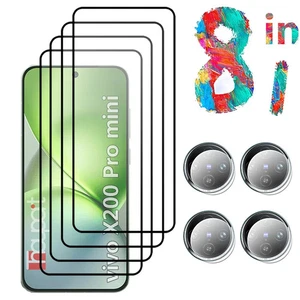 Tempered Glass Screen Protector & Soft Camera Lens Protector for vivo X200 Pr... - Picture 1 of 8
