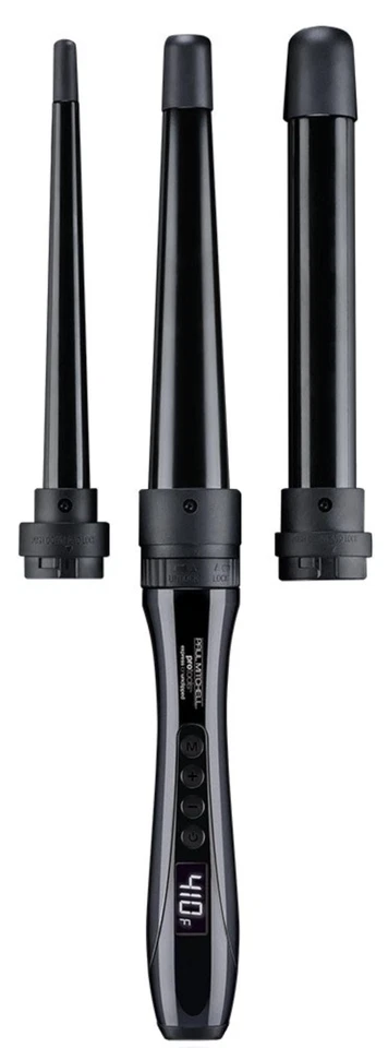 3 Piece Professional Curling Wand Set with Interchangeable Ceramic Barrels - Image 1 of 4