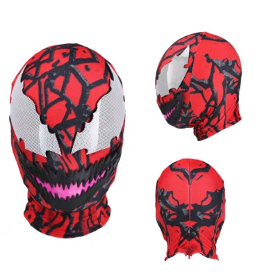 Red Carnage Venom Mask Spider-Man Full Mask Cosplay Costume Spiderman Halloween - Image 1 of 4