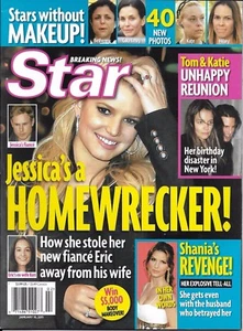 Star Magazine Jessica Simpson No Makeup Celebrities Shania Twain Katie Holmes - Picture 1 of 6