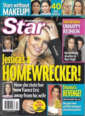 Star Magazine Jessica Simpson No Makeup Celebrities Shania Twain Katie Holmes Foto 1 de 4