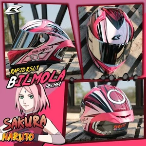 Motorcycle helmet Bilmola Naruto Sakura Limited Edition Collection Full Express - Picture 1 of 9