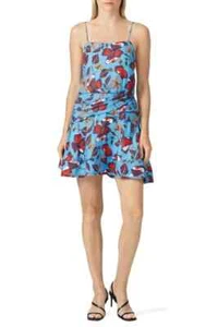 Woman’s Size 20 Derek Lam 10 Crosby Blue Floral Camisole Flounce Dress - Picture 1 of 11