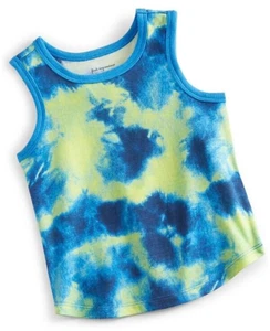 First Impressions 3-6 Months Baby Boys Tie Dye Tank Top Blue/Green Neon - Picture 1 of 1