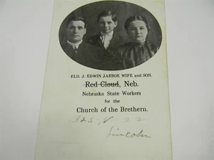 Vintage UDB Red Cloud Nebraska Kirche der Brethern Postkarte - P35 - Bild 1 von 3