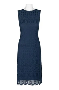 Authentic Sharagano HW8S17FX3 Dress--Color: Navy--Size: 12 - Picture 1 of 3