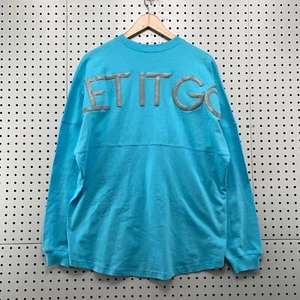 Disney Frozen Let It Go Spirit Jersey Shirt Medium Broadway Exclusive 24x29 - Picture 1 of 17