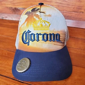 Corona Hat Mesh Snapback Men Beach Theme W/ Bottle Opener Embroidered Logo - Picture 1 of 8