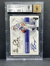Peyton Manning 2007 Upper Deck SP Rookie Threads Scripted In Time AUTO /25 BGS 9
