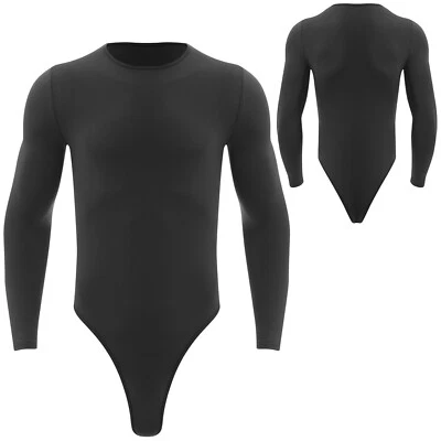 Para hombres Camiseta Interior Sissy Body Prensa Botones Leotardo Mono Atlético Moda Foto 1 de 4