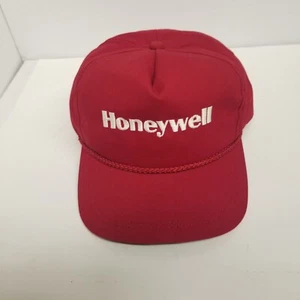 Vintage Honeywell Company Red Adjustable Strapback Hat - Picture 1 of 6
