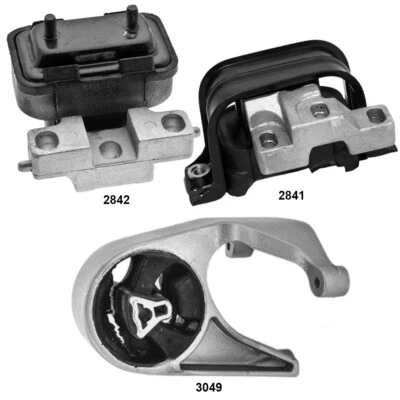 发动机电机支架和变速器 安装 3 件套适用于克莱斯勒 Sebring 01-06 V6 2.7L — 第 1/4 张图片