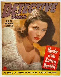 Detective World Magazine, January 1947, Vintage True Crime Stories, Pulp - Picture 1 of 5