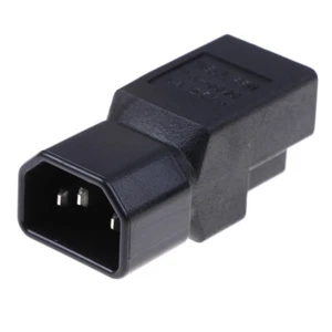 C14 to Nema 5-15R PDU USP power adapter IEC male to US female adapter plug_c-ca - Picture 1 of 10