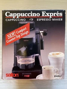 Salton Cappuccino Expres Cappuccino Espresso Maker - Black- EX80BLK - Picture 1 of 6