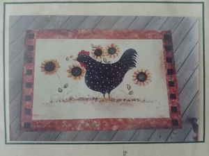 PATRÓN DE PINTURA ALFOMBRILLA GIRASOL GALLINA LUNARES KATHY MAIMAN  - Imagen 1 de 3