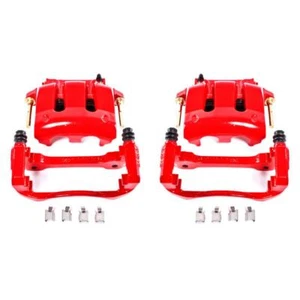 PowerStop Red Calipers with Brackets for 05-14 Ford Mustang Front - Pair - Bild 1 von 8