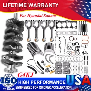 GDI G4KJ 2.4L Engine Rebuild Overhaul Piston Kit Fits 2013-2015 HYUNDAI SANTA FE - Picture 1 of 44