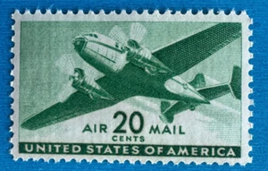 US Stamps Scott C29 20c 1941 airmail M/NH Beautiful Very fresh Nicely centered - Picture 1 of 3