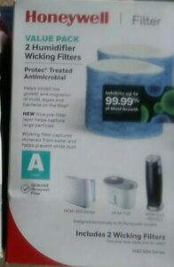 2 Honeywell Humidifier Wicking Filters (Filter A) HAC-504 Series Antimicrobial