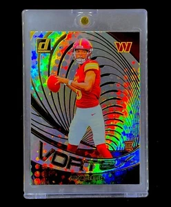 JAYDEN DANIELS ROOKIE DISCO REFRACTOR HOLO SILVER DISCO SP Insert RC WASHINGTON - Picture 1 of 5