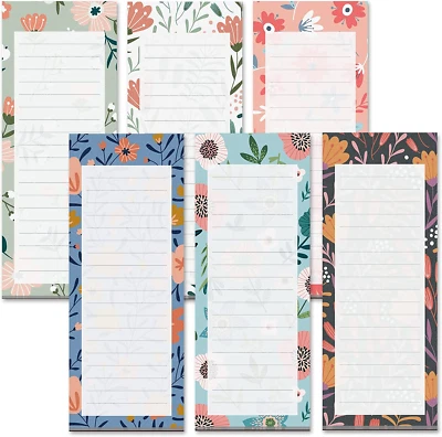 Grocery List Magnet Pad Fridge, 6-Pack Magnetic Note Pads Lists, 60 Sheets per - Image 1 of 4